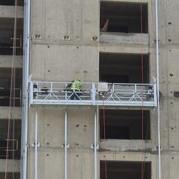 Cuna de acceso suspendida de aluminio para el mantenimiento de edificios